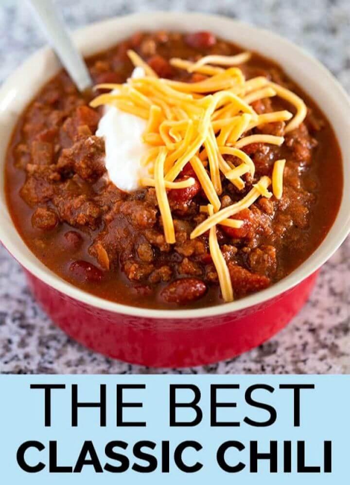 Best DIY Classic Chili