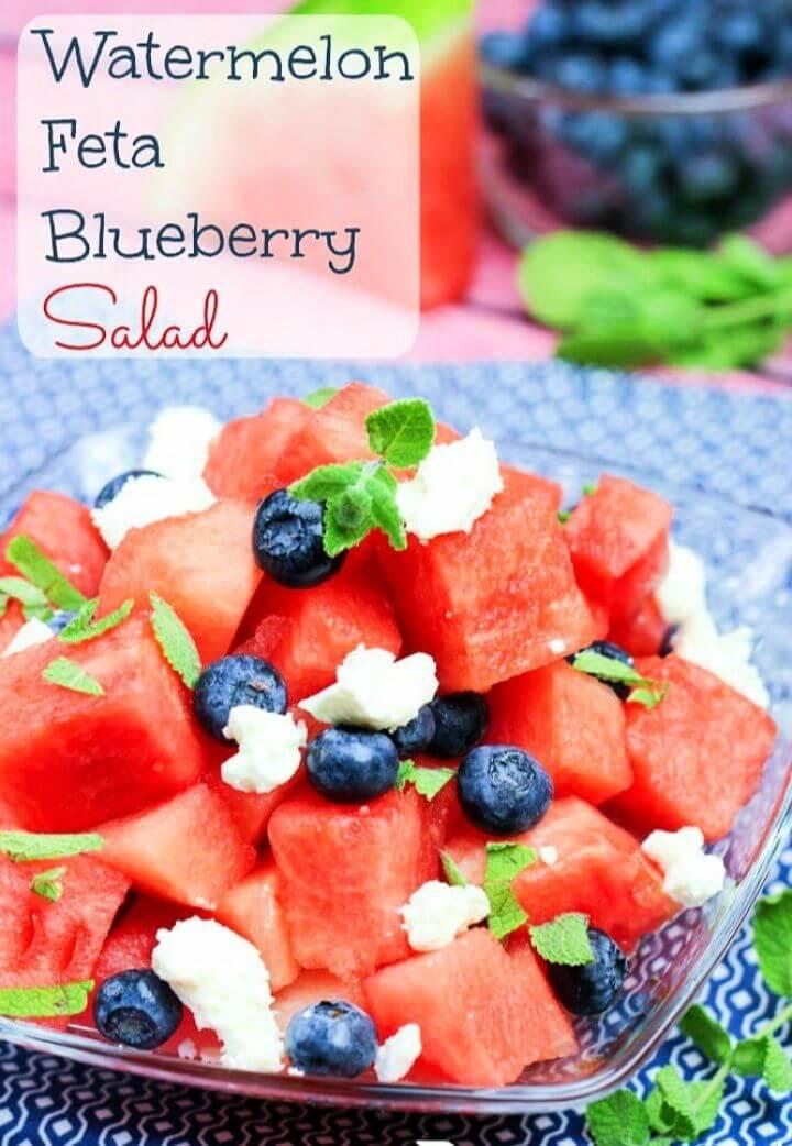 Best Watermelon Feta Blueberry Salad