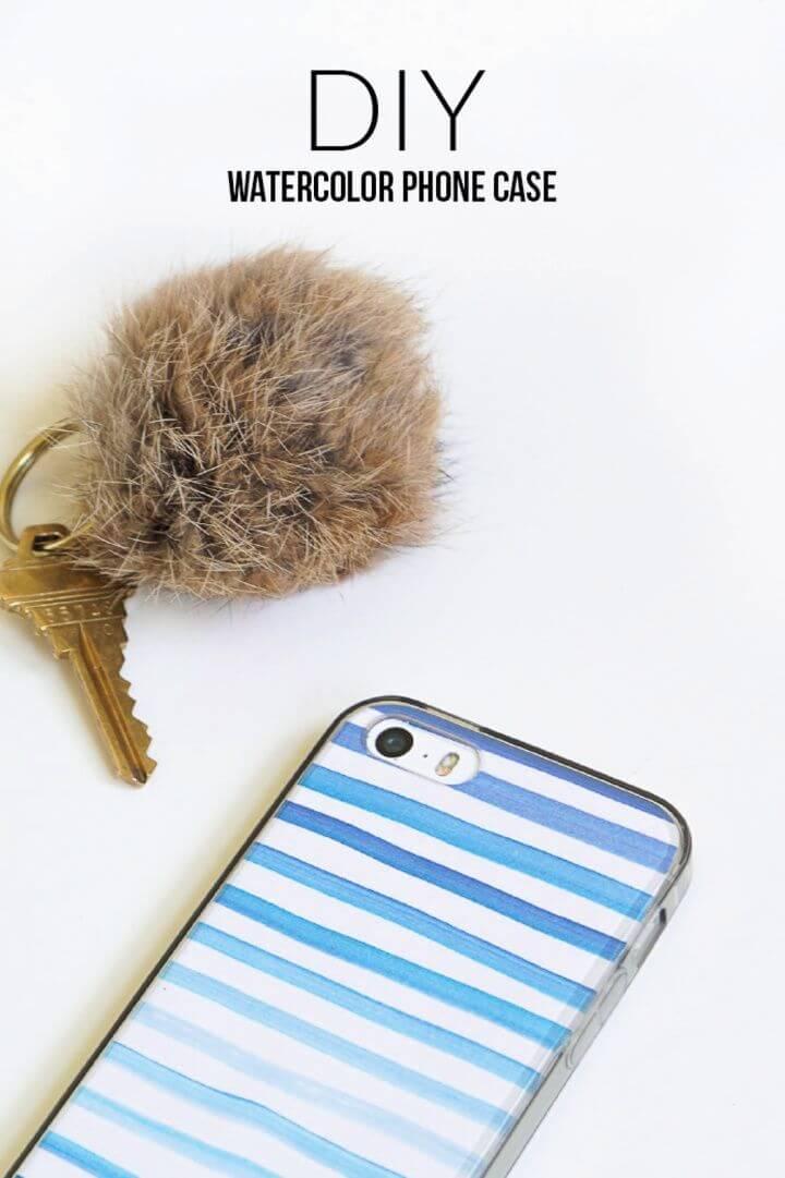 Build A DIY 5 Minute Watercolor Phone Cover Tutorial 1