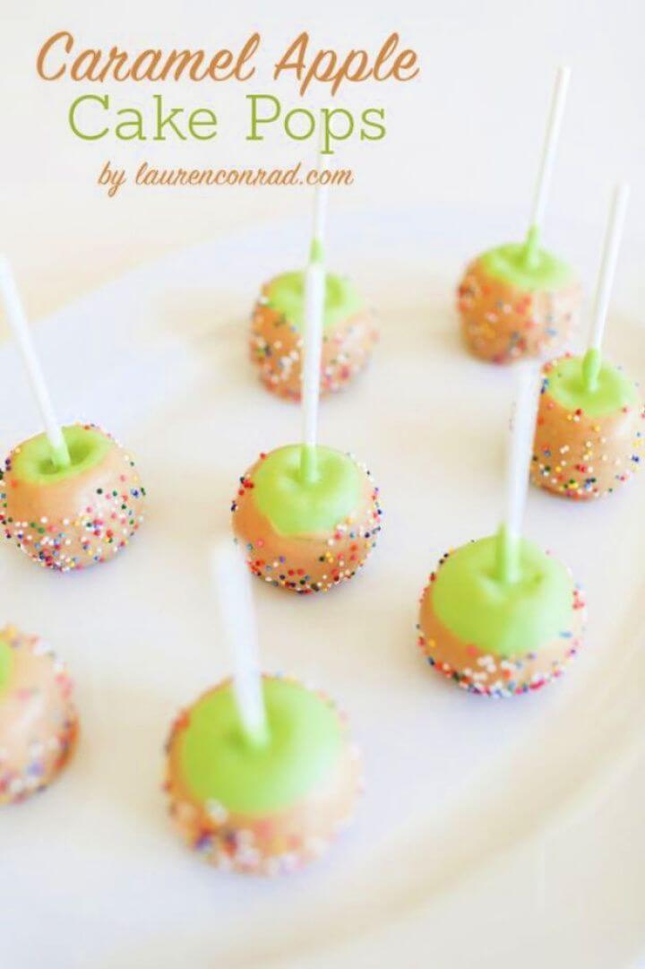 DIY Caramel Apple Cake Pops