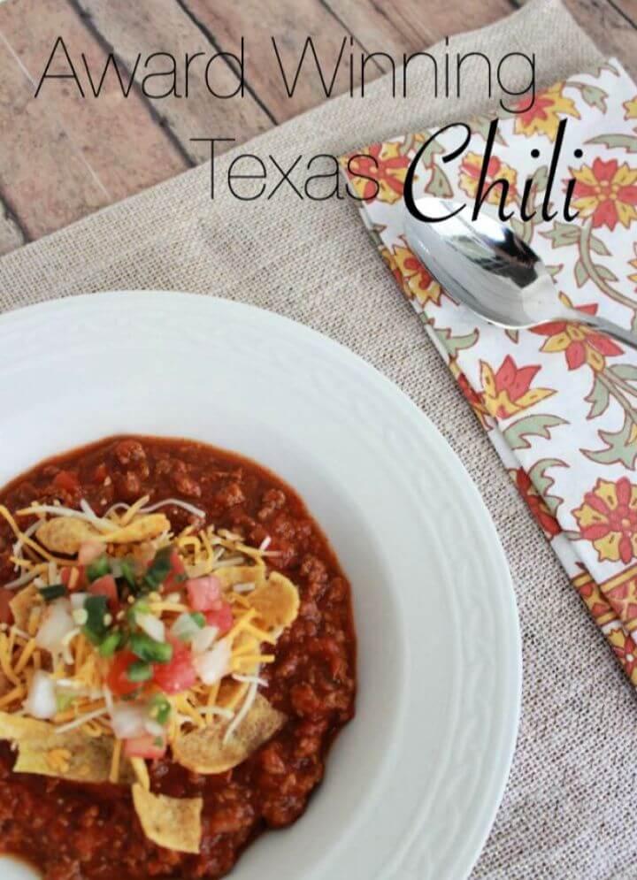 Easy DIY Award Winning Texas Chili