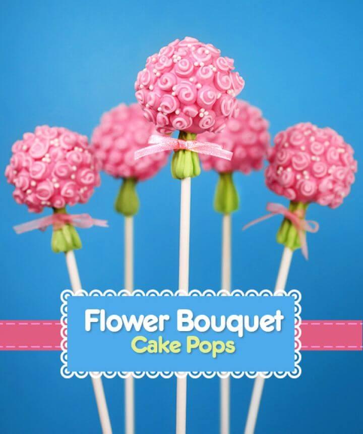 Easy DIY Flower Bouquet Cake Pops