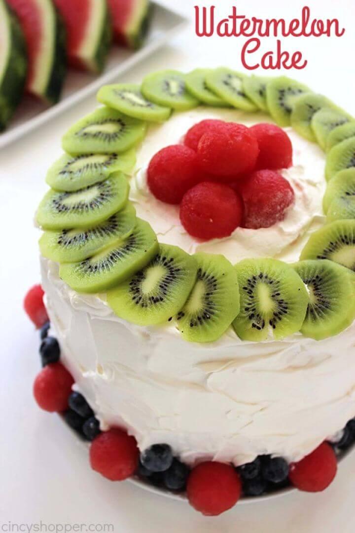 Easy Watermelon Cake