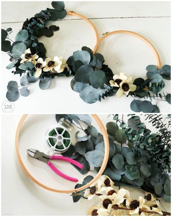 Eucalyptus Hoop Wreath DIY Tutorial