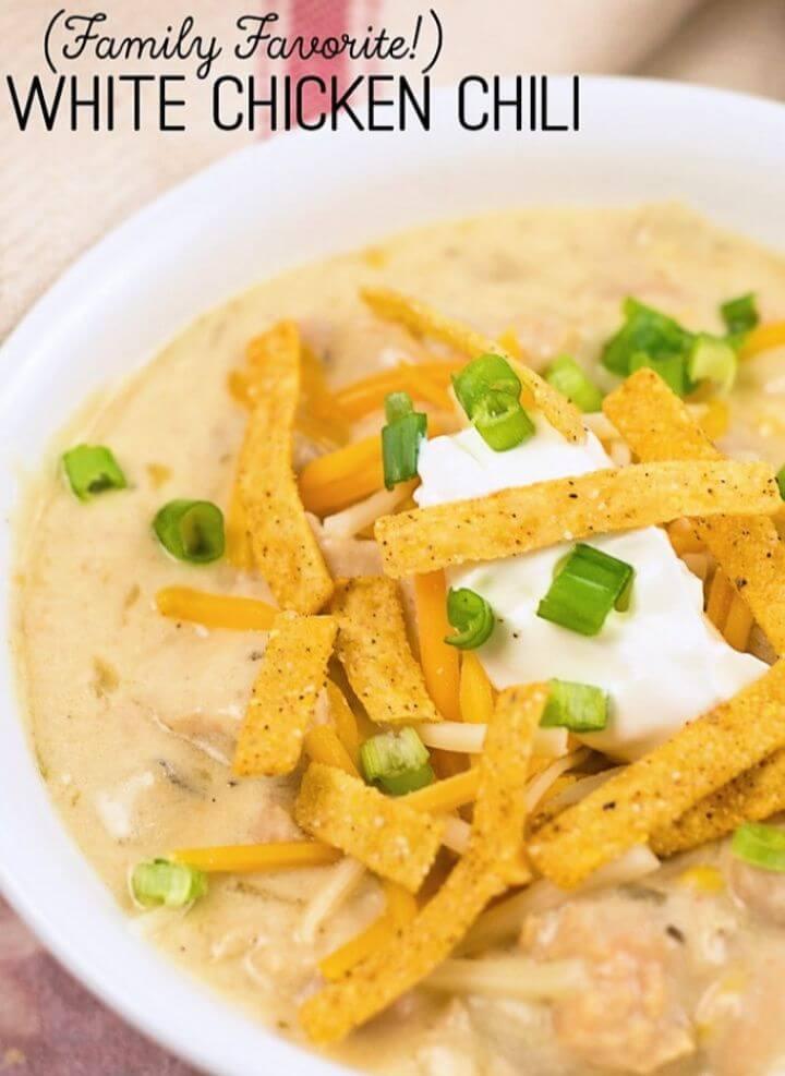 Family Favorite DIY White Chicken Chili Recipe