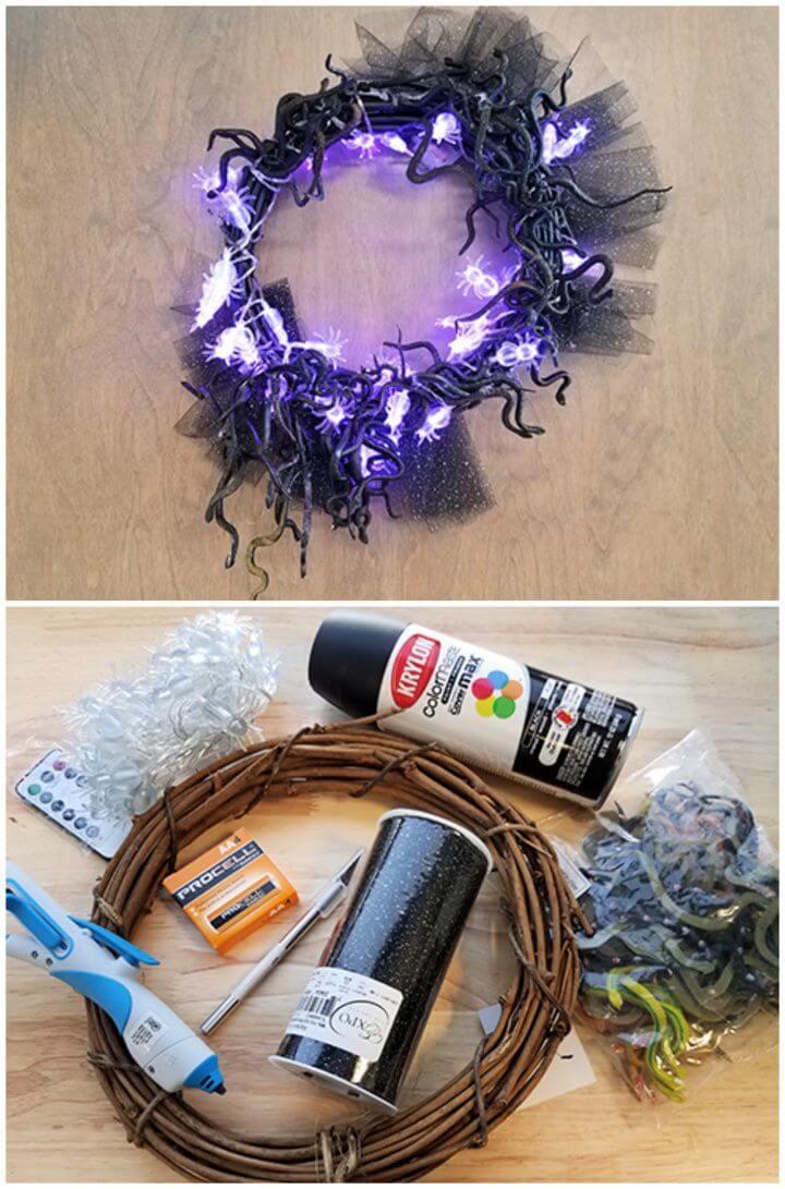 Halloween Wreath DIY For A Spooky