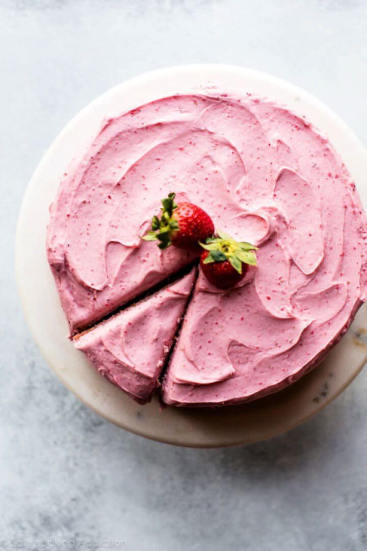 Homemade Strawberry Cake