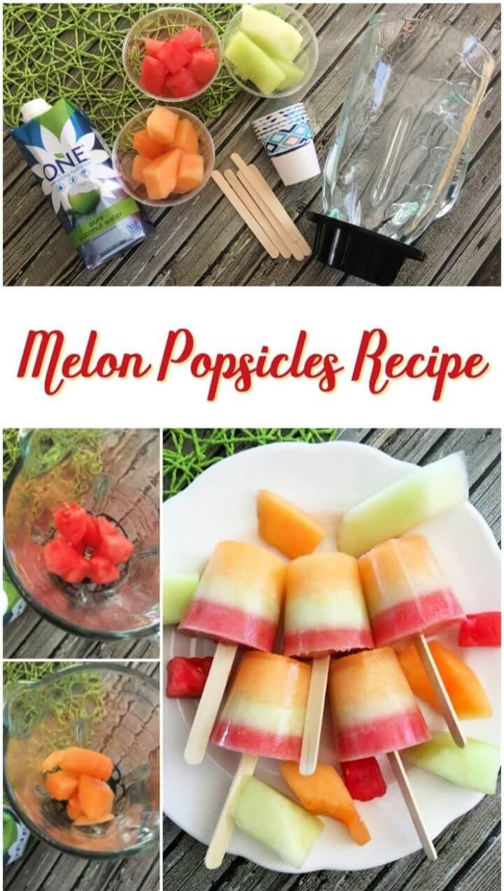 Honeydew And Watermelon Popsicles Recipe