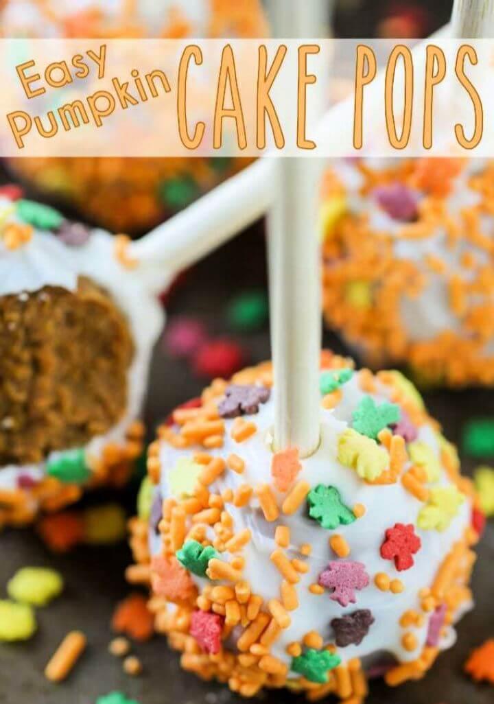 How To DIY Pumpkin Cake Pops