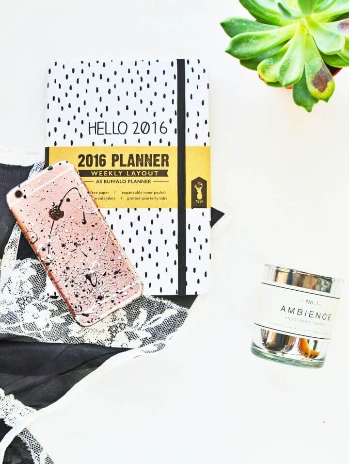 How To Make DIY Splattered iPhone Case 1