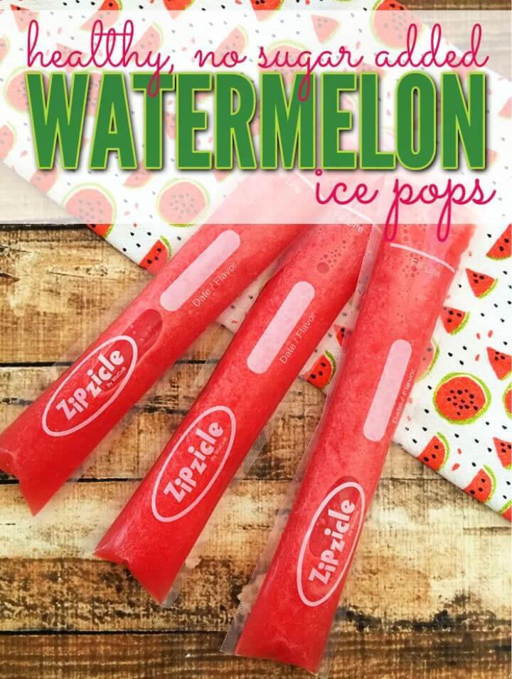 How To Make Homemade Watermelon Ice Pops