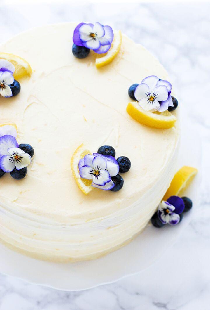How To Make Lemon Blueberry Cake