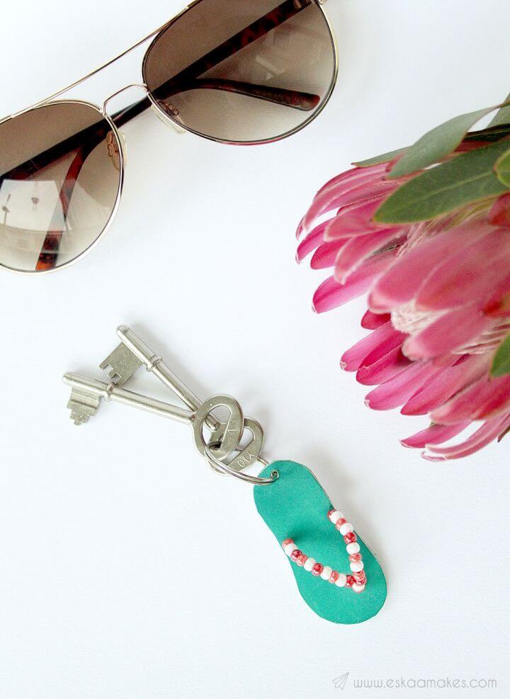 How To Make Your Own DIY Flip Flop Keyring