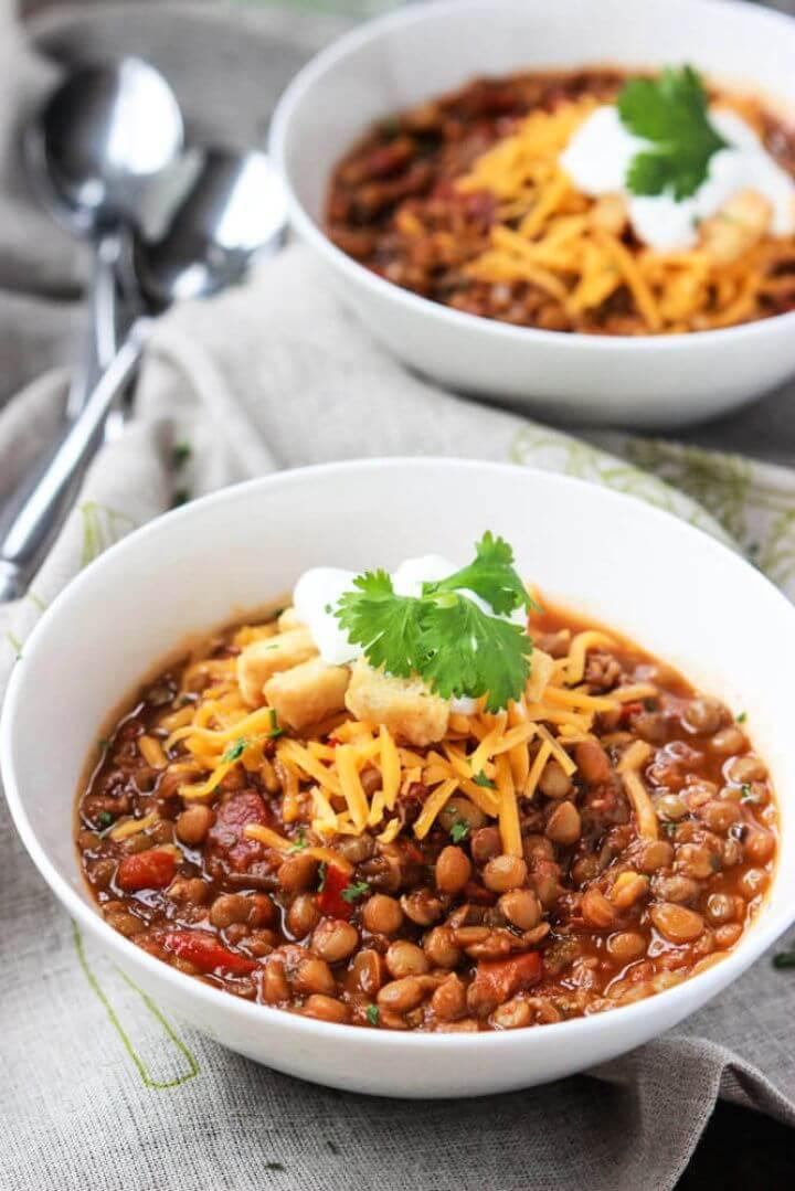 How To Make Your Own DIY Lentil Chili