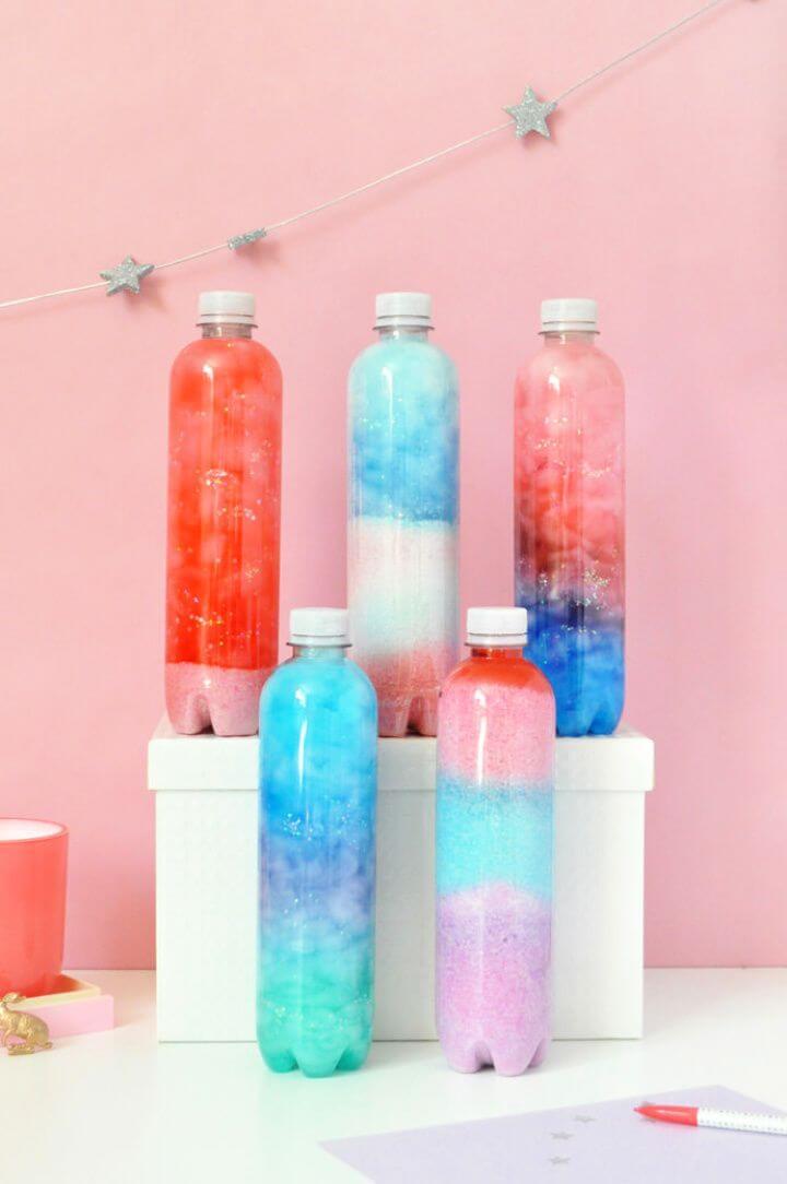 How To Recycled Nebula Bottle Art