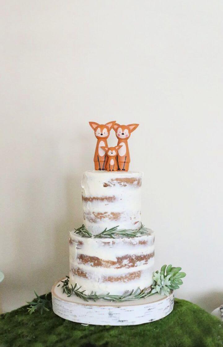 How to Make a DIY Naked Cake for a Party or Baby Shower