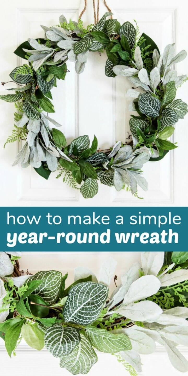 How to Make a Simple DIY Evergreen Wreath