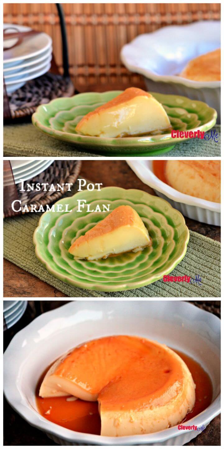 Instant Pot Caramel Flan Recipe