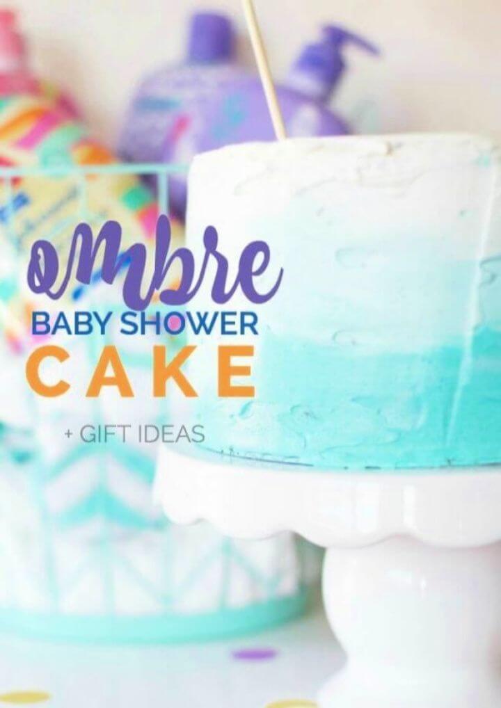 Make A DIY Ombre Baby Shower Cake