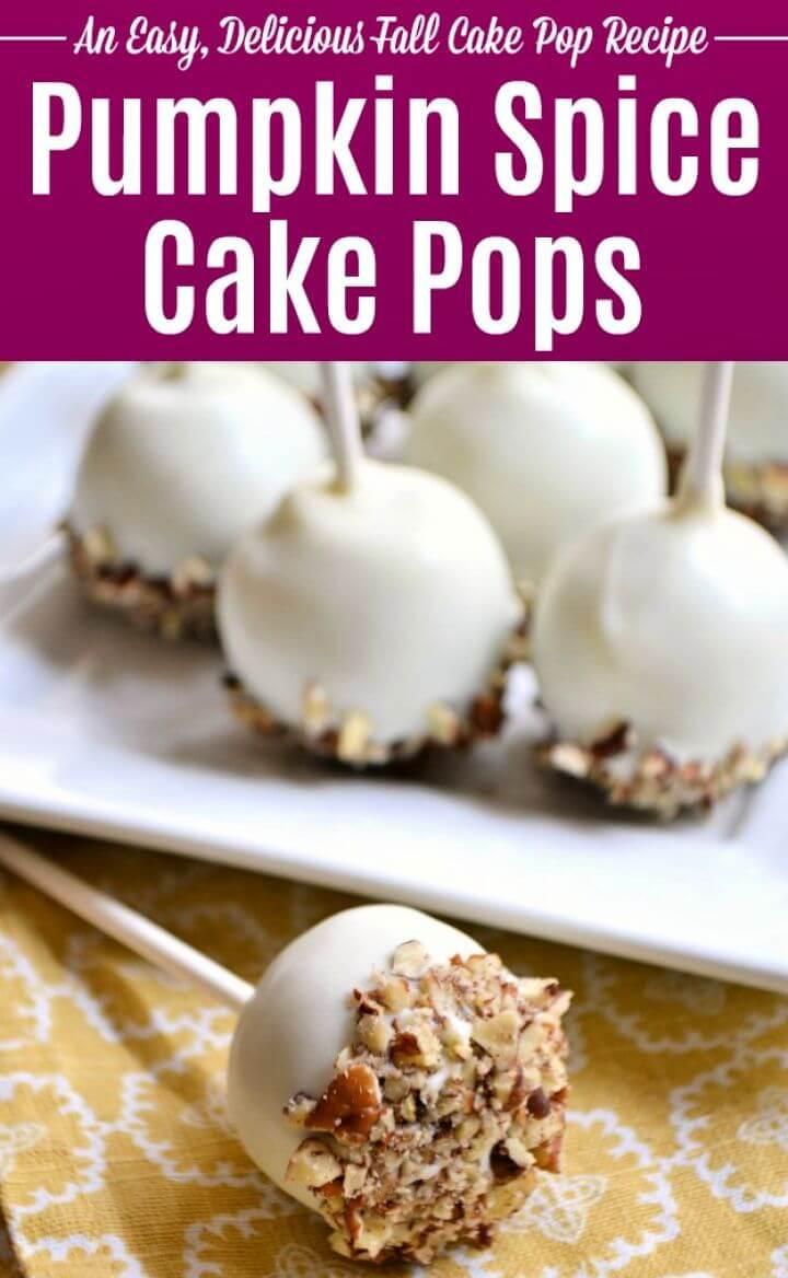 Make A DIY Pecan Pumpkin Spice Cake Pops