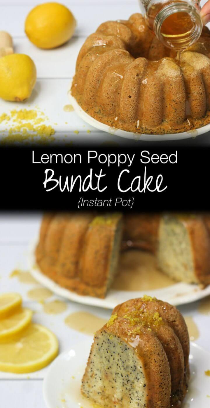 Make A Instant Pot Lemon Poppy Seed Bundt Cake