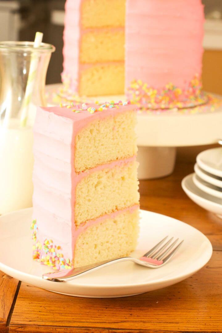 Make Your Own DIY Pink Vanilla Bean Cake