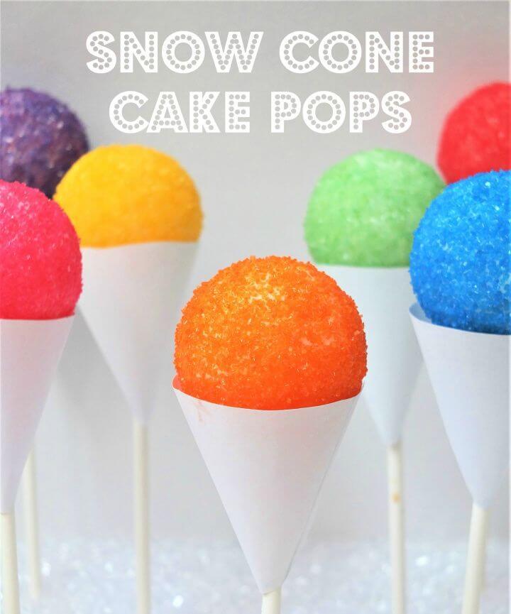 Make Your Own DIY Snow Cone Cake Pops