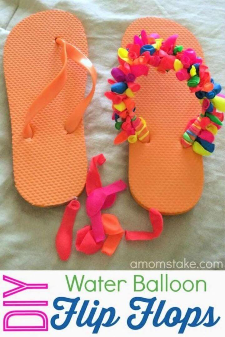 Make Your Own DIY Water Balloon Flip Flops