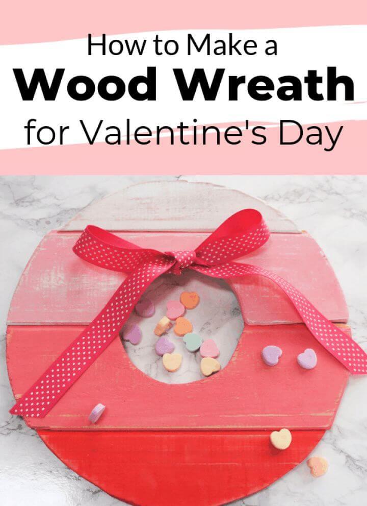 Make a DIY Ombre Wood Wreath for Valentine’s Day