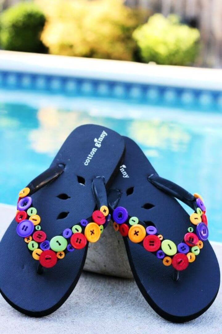 Simple DIY Fun Funky Flip Flops