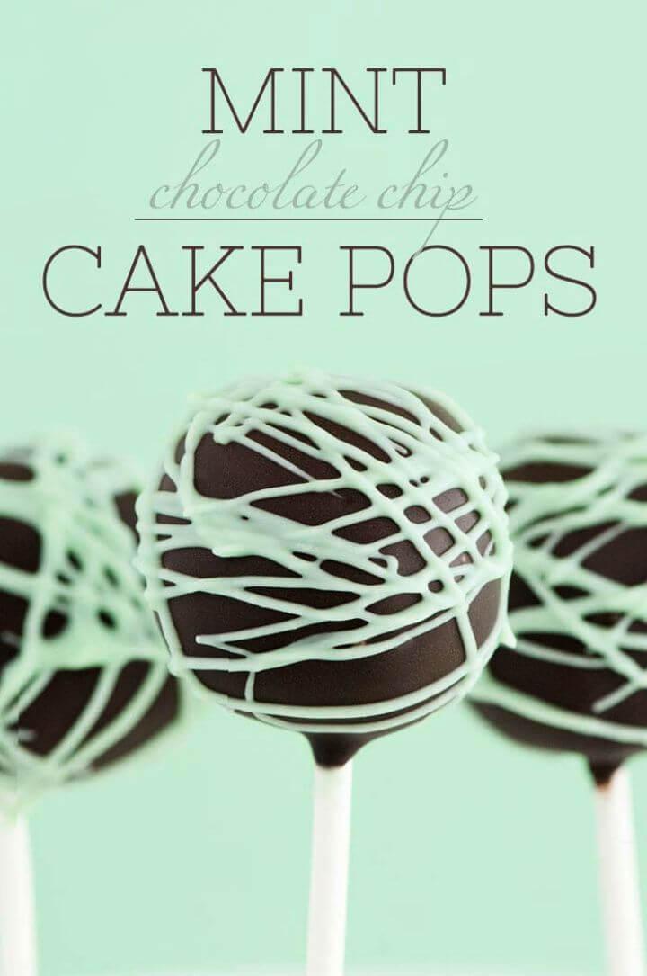 Simple DIY Mint Chocolate Cake Pops