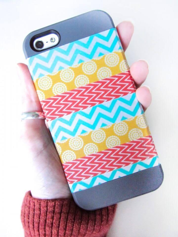 Simple DIY Washi Phone Case 1