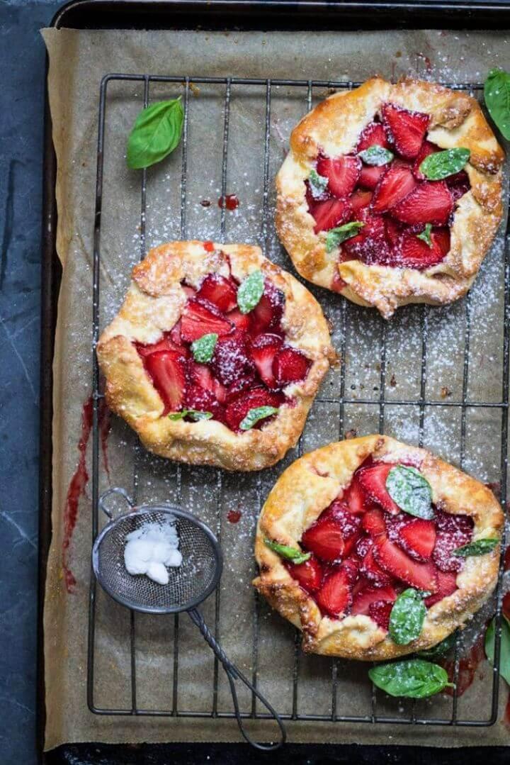 Strawberry And Basil Galette