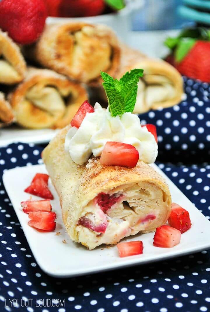 Strawberry Cheesecake Chimichanga