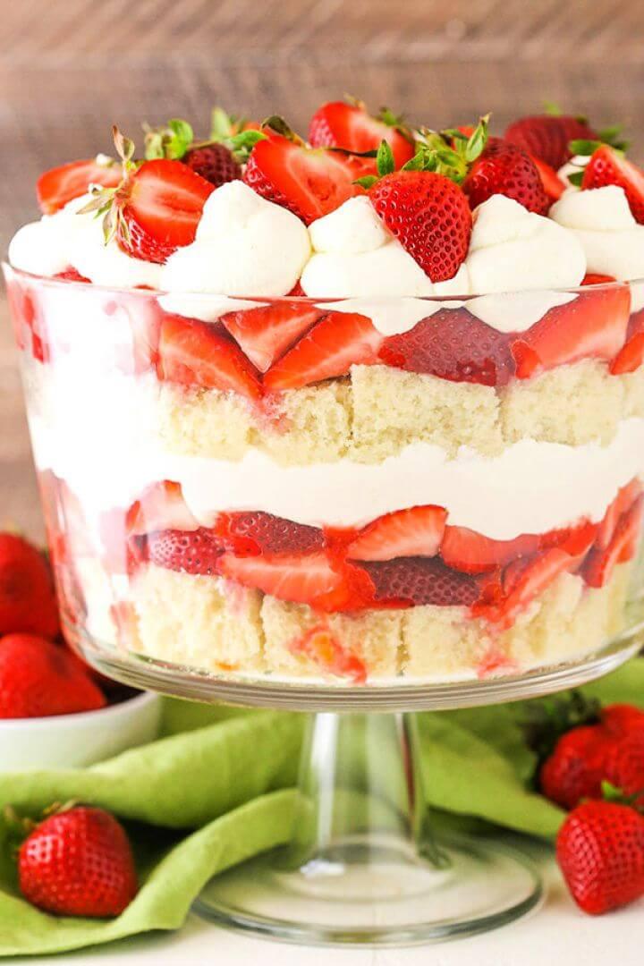 Strawberry Shortcake Trifle