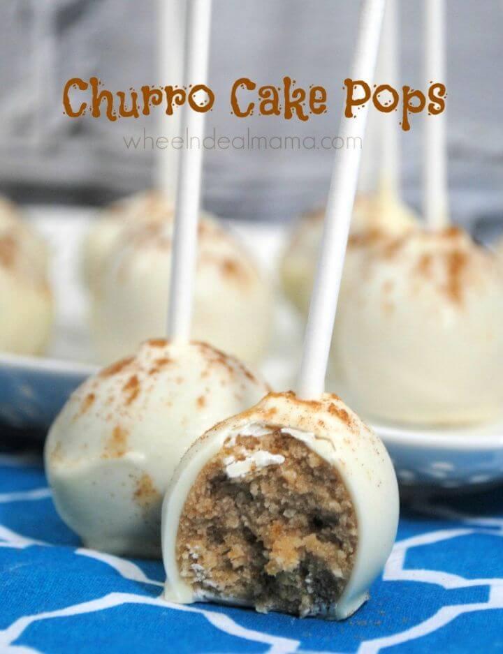 Super DIY Churro Cake Pops
