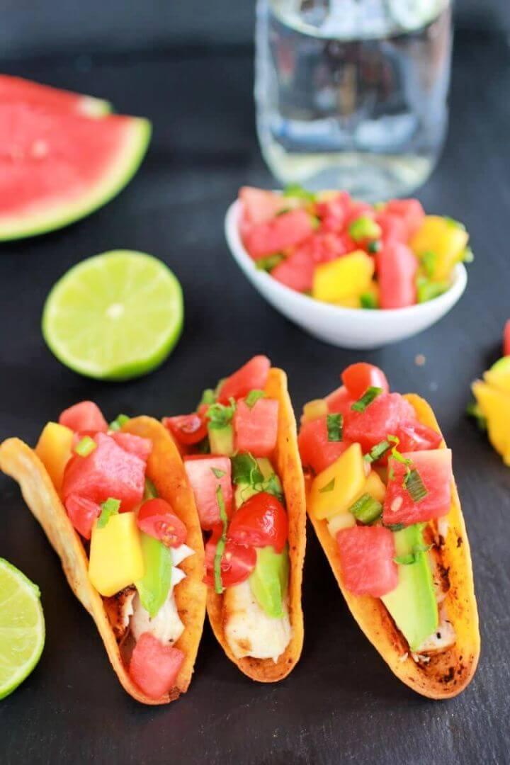 Tequila Soaked Watermelon Salsa