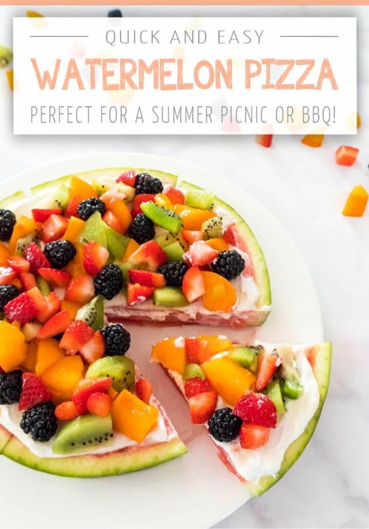 Watermelon Pizza That’s Perfect For Summer
