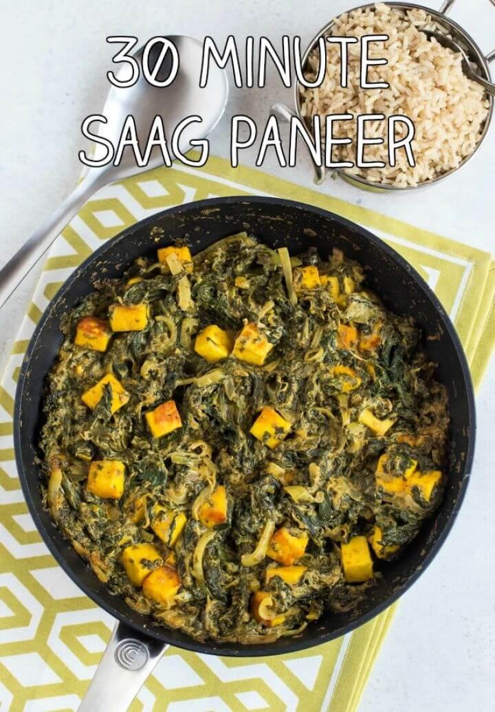 30 Minute Saag Paneer