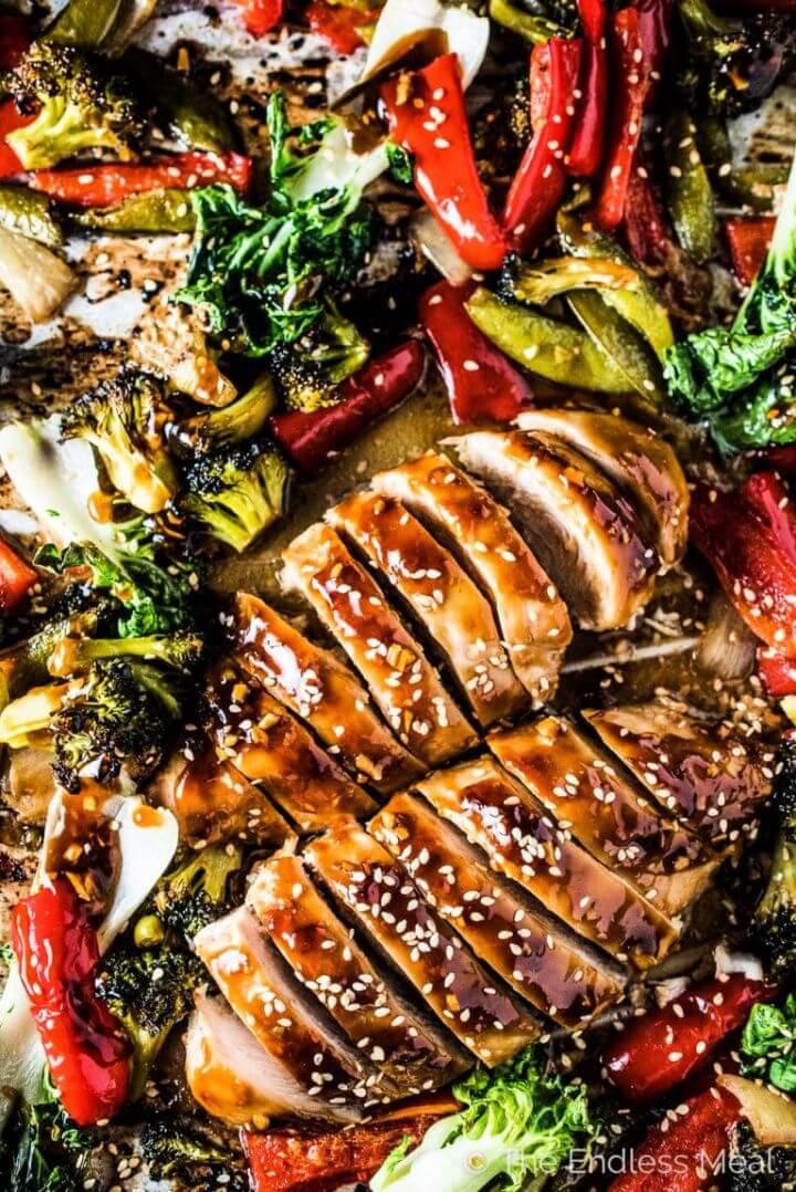 Asian Chicken Sheet Pan Dinner