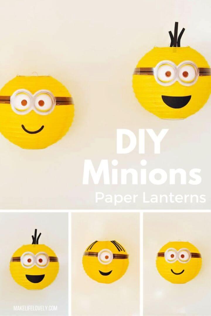 Beautiful DIY Minions Paper Lanterns