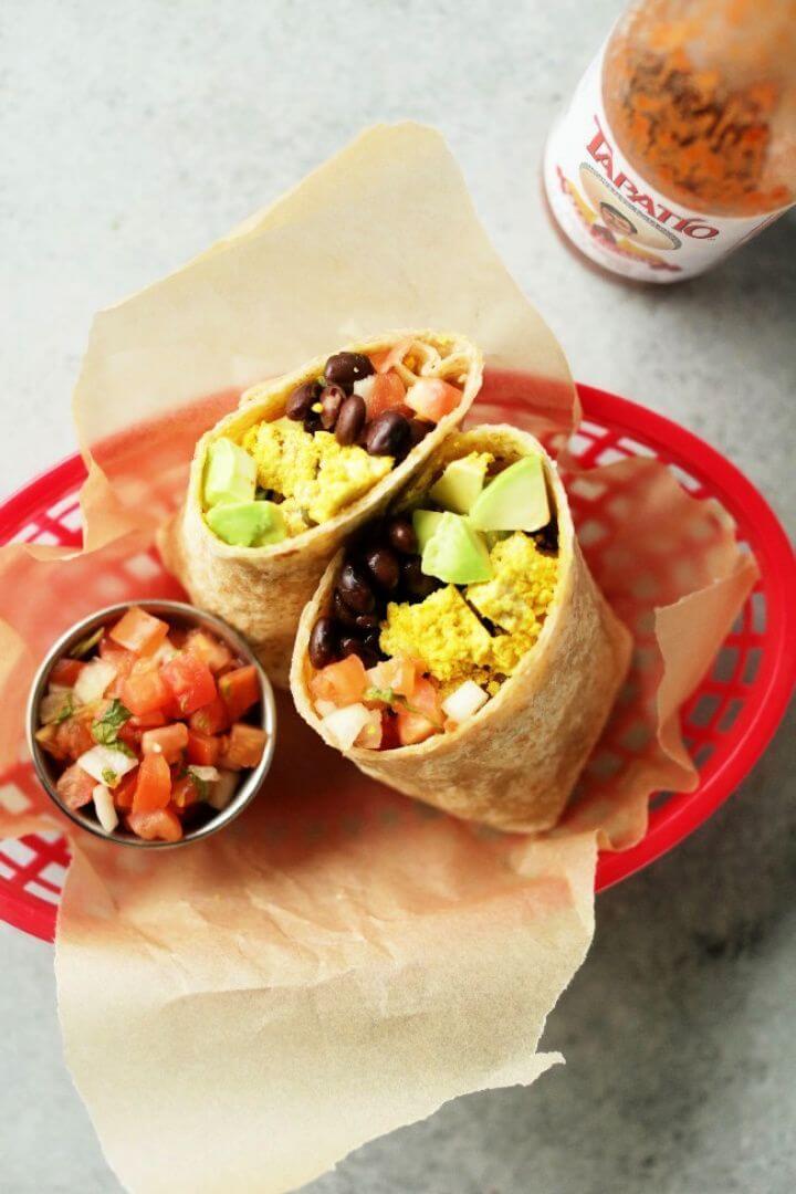 Best Protein Packed Vegan Breakfast Burrito