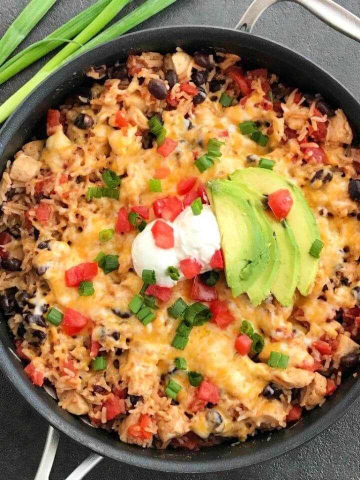 Chicken Burrito Skillet