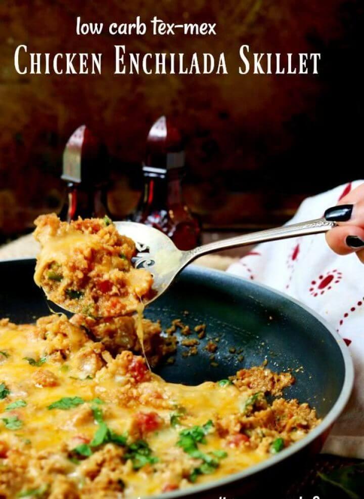 Chicken Enchilada Skillet Dinner Low Carb Tex Mex