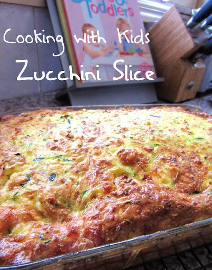 Cooking with Kids Zucchini Slice