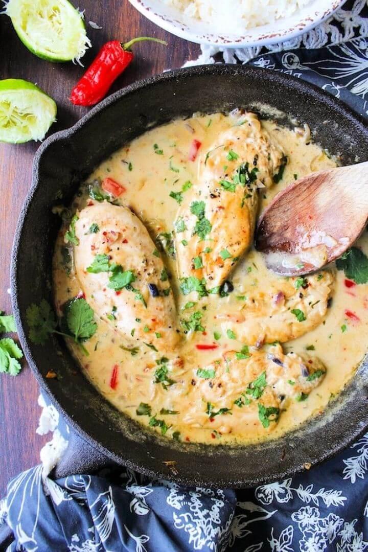 Creamy Coconut Lime Chicken Breasts