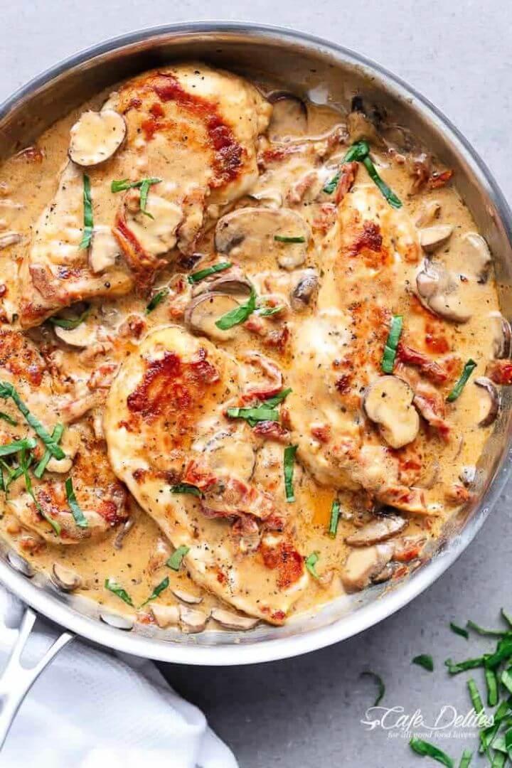 Creamy Sun Dried Tomato Parmesan Chicken