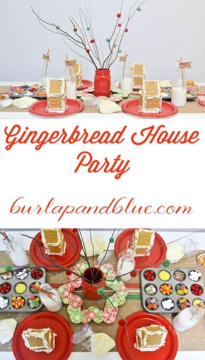 Cute DIY Gingerbread House Party Ideas