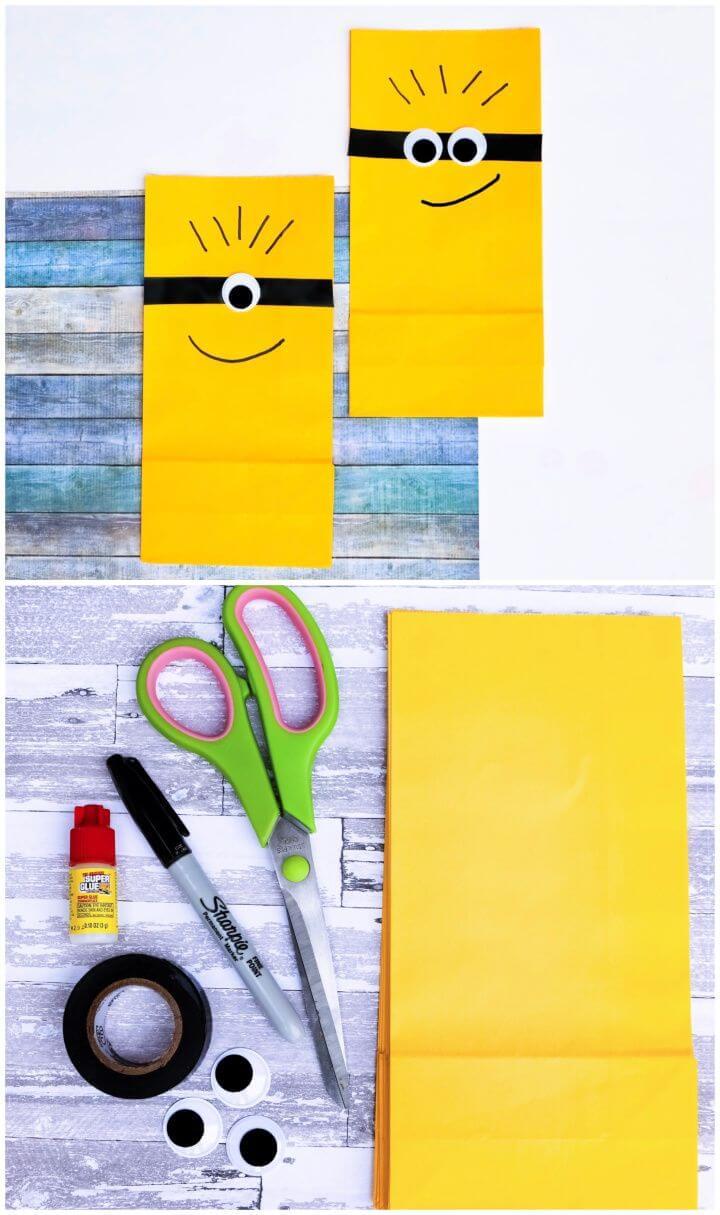 Cute and Easy DIY Minion Bags