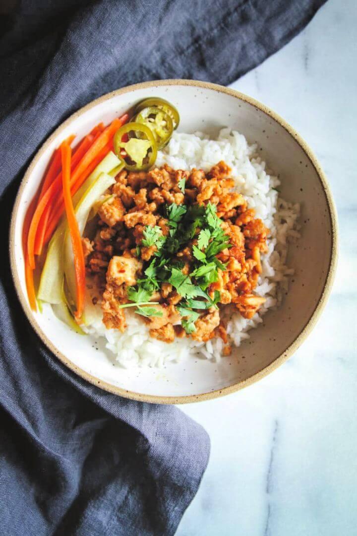 DIY Asian Ground Turkey and Rice Bowls Recipe 2
